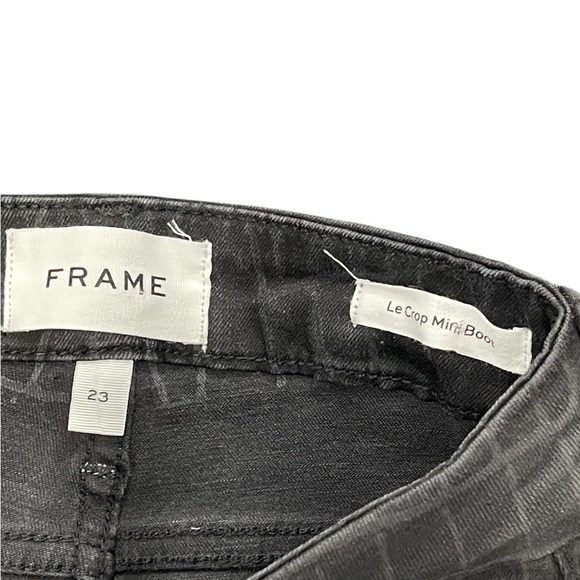 *BNWT* Women’s Frame Le Crop Mini Boot Alligator Print Jeans - Picture 3 of 3